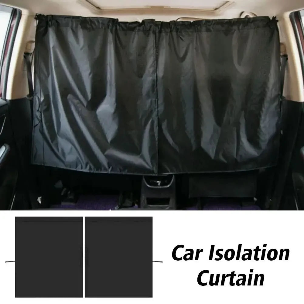 2pcs/set Sun Shade Privacy Curtain Taxi Car Isolation Curtain Partition Protection Curtain Commercial Car Interior Accessories