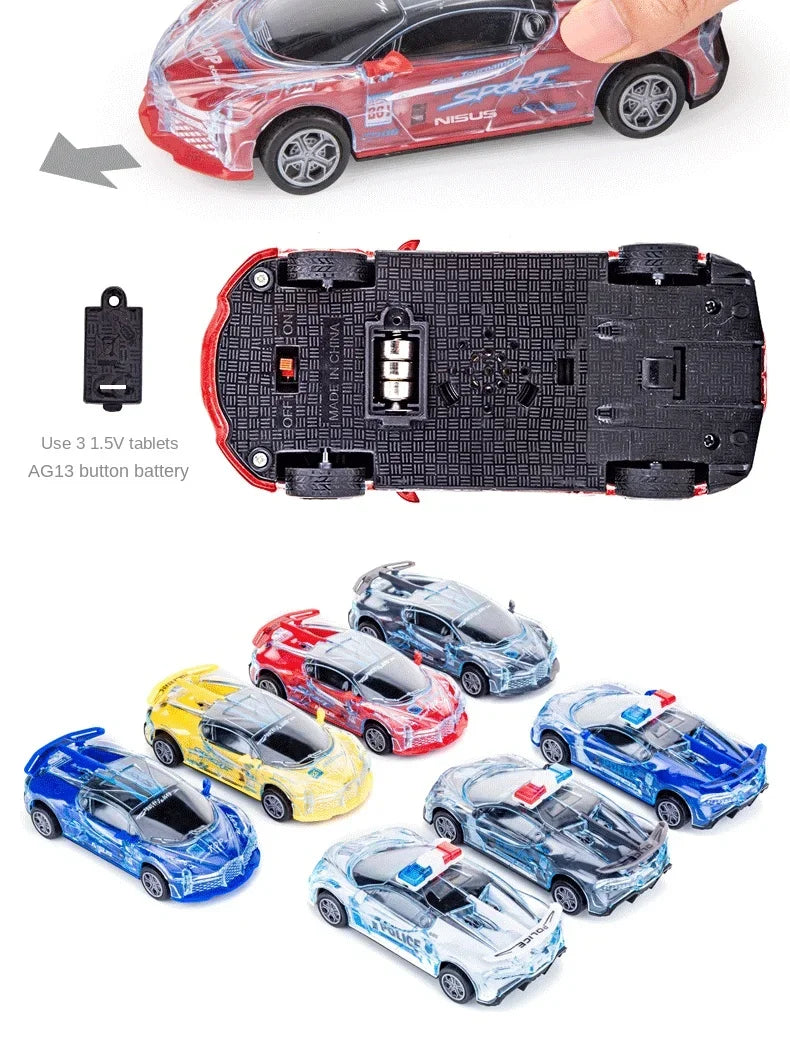 Cool Luminous Children's Toy Car Music Police Car Luminous Electric Model Electric Children's Toys Children's Toys Gifts