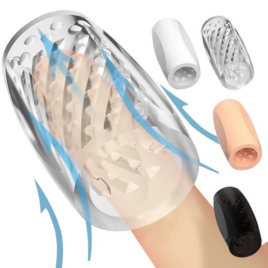 Transparent Male Masturbator Artificial Pussy Vaginal for Men Sucking Penis Pump Portable TPE Sex Toys for Adult Supplies