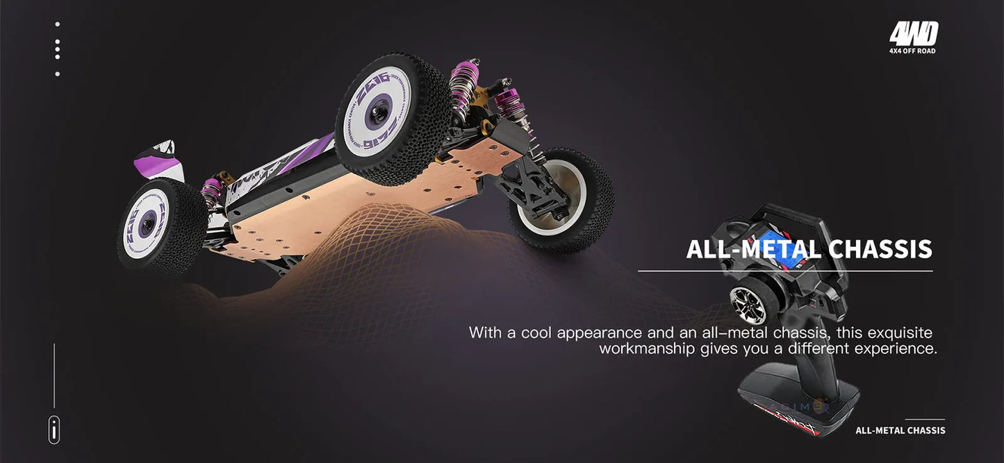 WLtoys 124019 1:12 4WD 55Km/H RC Racing Car Remote Control High Speed Off-Road Drift Shock Absorption Adults Boys Toys Kids Gift