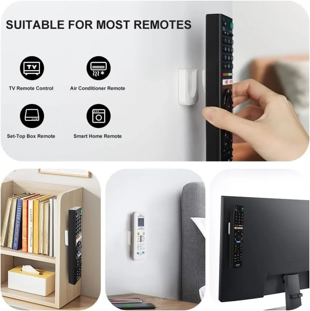1-10 Pair Strong Magnetic Remote Control Bracket Non Perforated Wall Mounted Air Conditioning Remote Control Rack Storage Hook