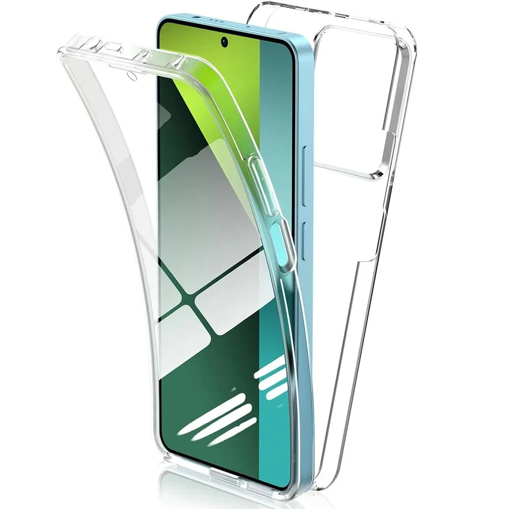 360 Full Silicone Case for Xiaomi Redmi Note 13 14 Pro Plus 12S 11S 10S 9 8 7 Pro 9S 14C 14T 13T 12T 11T 10T Poco X6 X5 X4 X3 F3