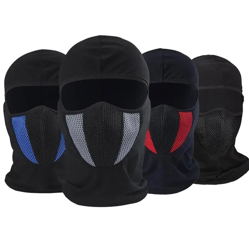 Full Face Mask Cycling Windproof Headgear Motorcycle Balaclava Breathable Outdoor Sports Men CS Mask Head Cover Hat