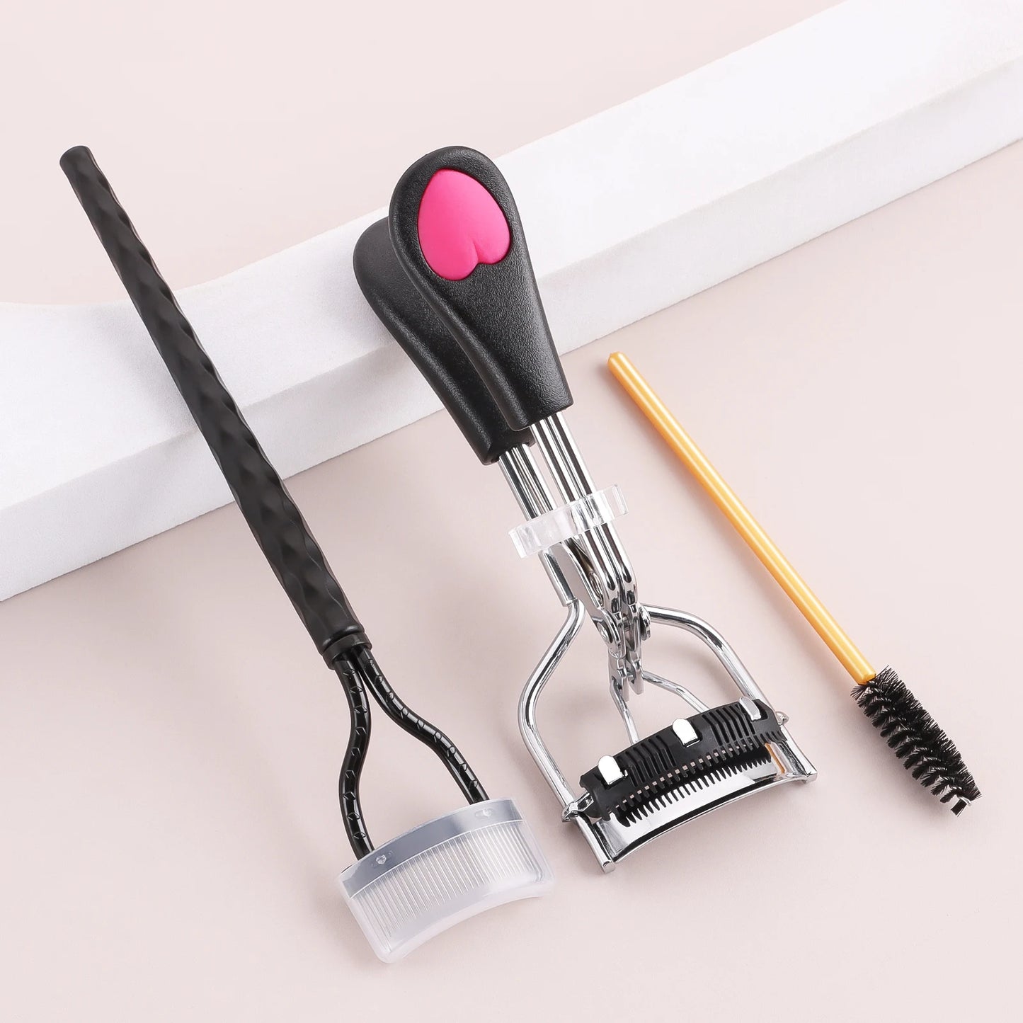 3pcs eyelash set - women's eyelash separator, eyelash curler, mascara, makeup wand, curling eyelashes, clear makeup tools