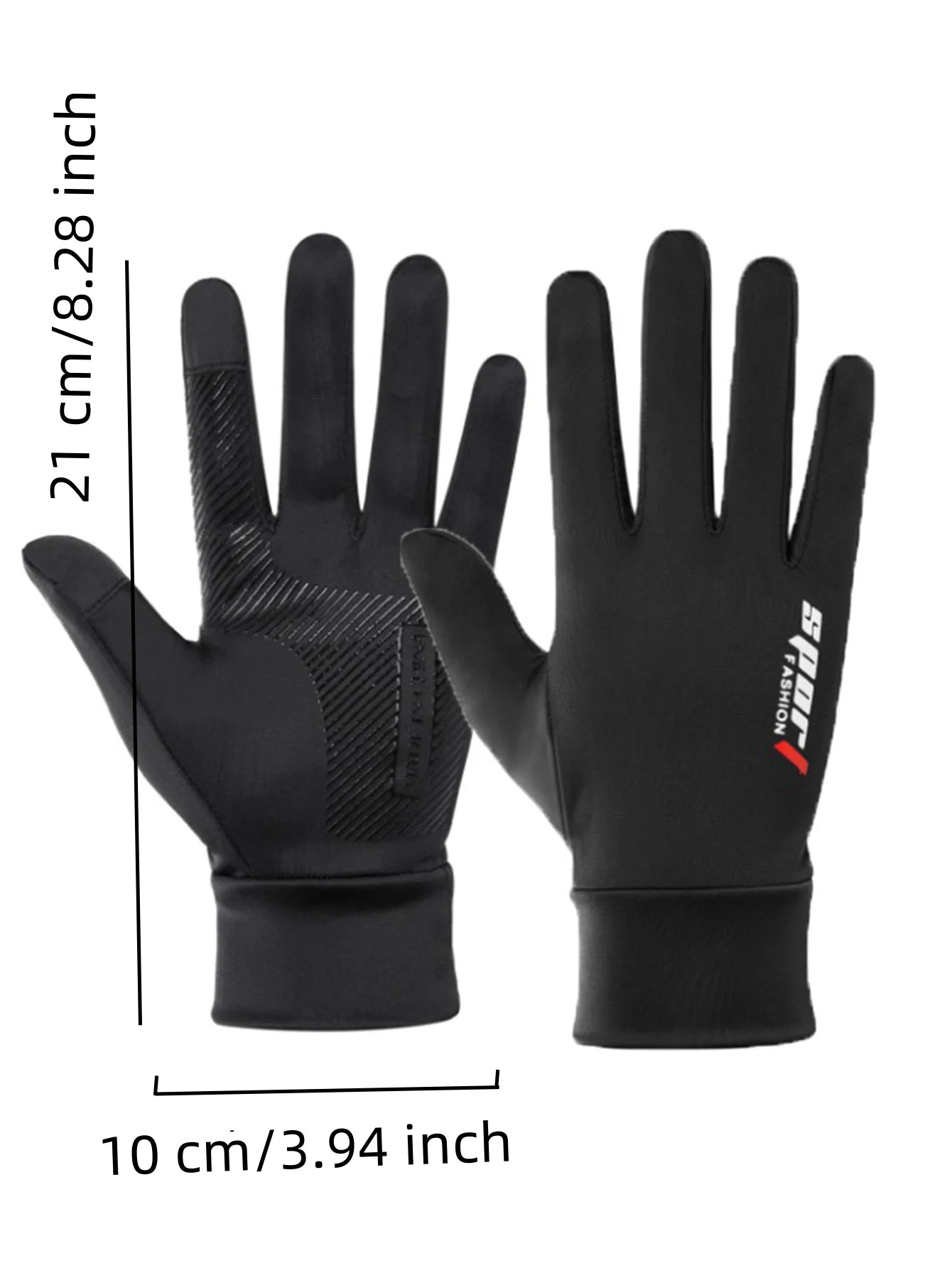 1Pair Of All-finger Gloves Breathable Shock-proof Touch-screen Bike Gloves Spring And Summer Mountain Bike Road Riding Gloves