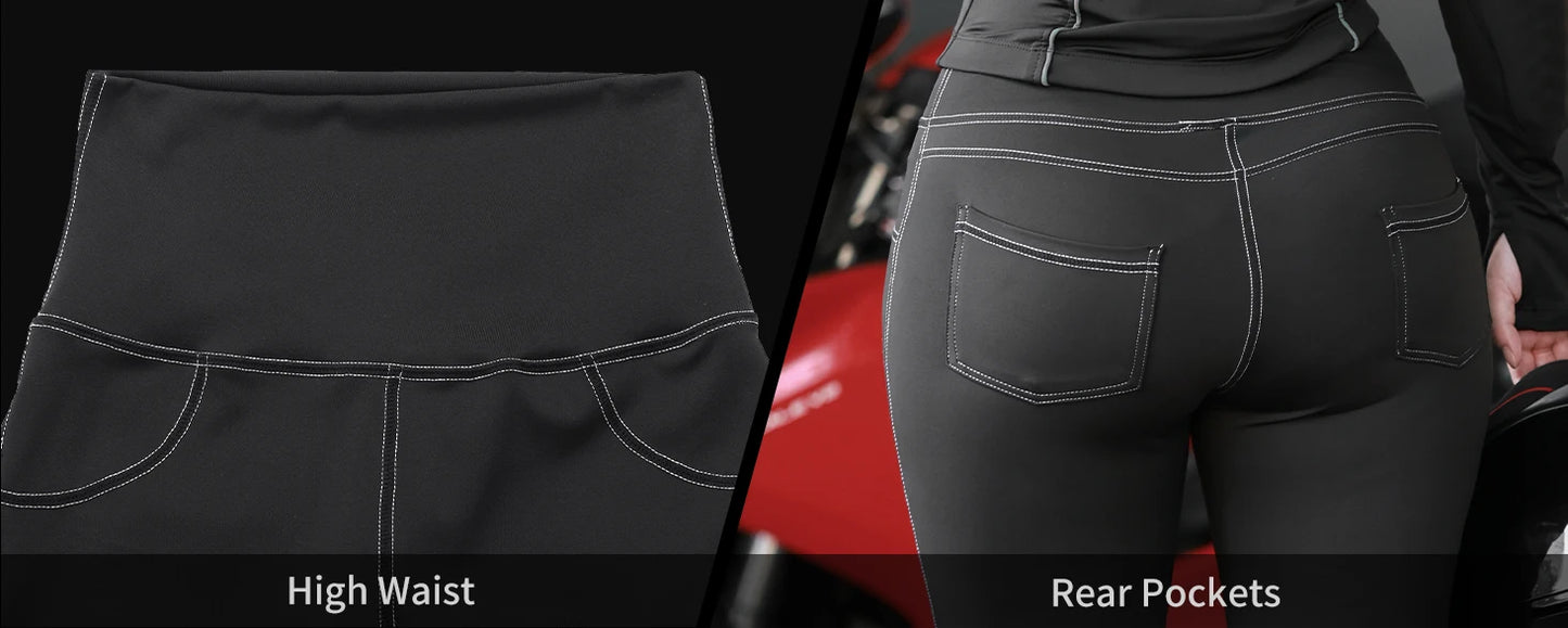 WOSAWE Women Motorcycle Soft Armor Full Body Summer Motorbike Protective Jacket Motocross Racing Pants CE Approved
