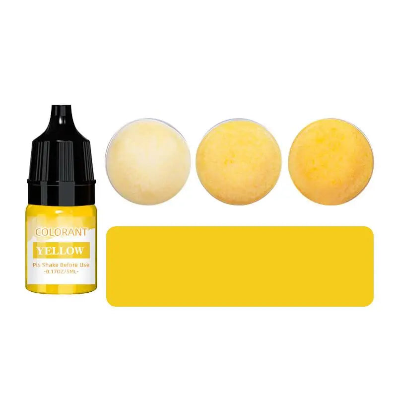 5ml/Bottle Candle Wax Pigment Colorant Non-Toxic Soy Candle Wax Pigment Liquid Dye Soy Wax DIY Soap Dyes Candle Making Supplies