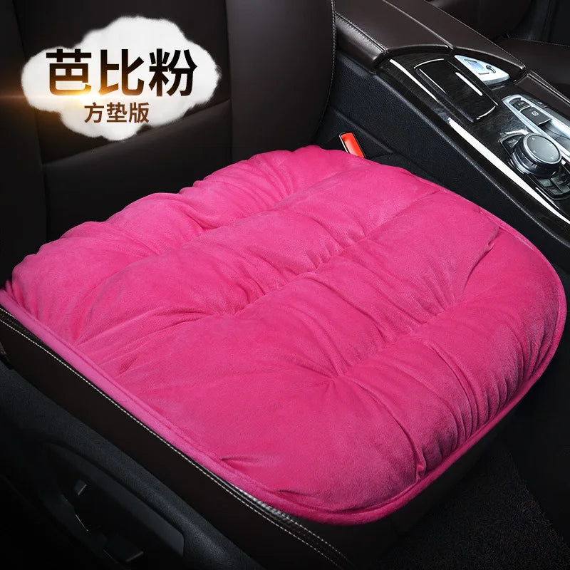 Winter Car Seat Cover with Back Pad Warm Slip-resistant Car Seat Cushion Chair Protector Universal for Suv Pick-Up Truck Sedan