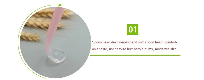 1/2Pcs Silicone Spoon Set Baby Learning to eat Training Spoon Baby Silicone Soft Spoon PP Plastic Box Children's Tableware Box