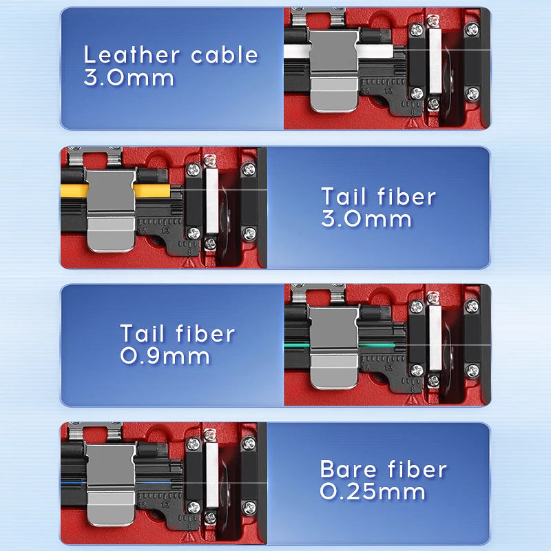COMPTYCO AUA-X5 Fiber cleaver Cable Cutting Knife FTTT Fiber Optic Knife Tools cutter High Precision Cleavers 16 surface blade