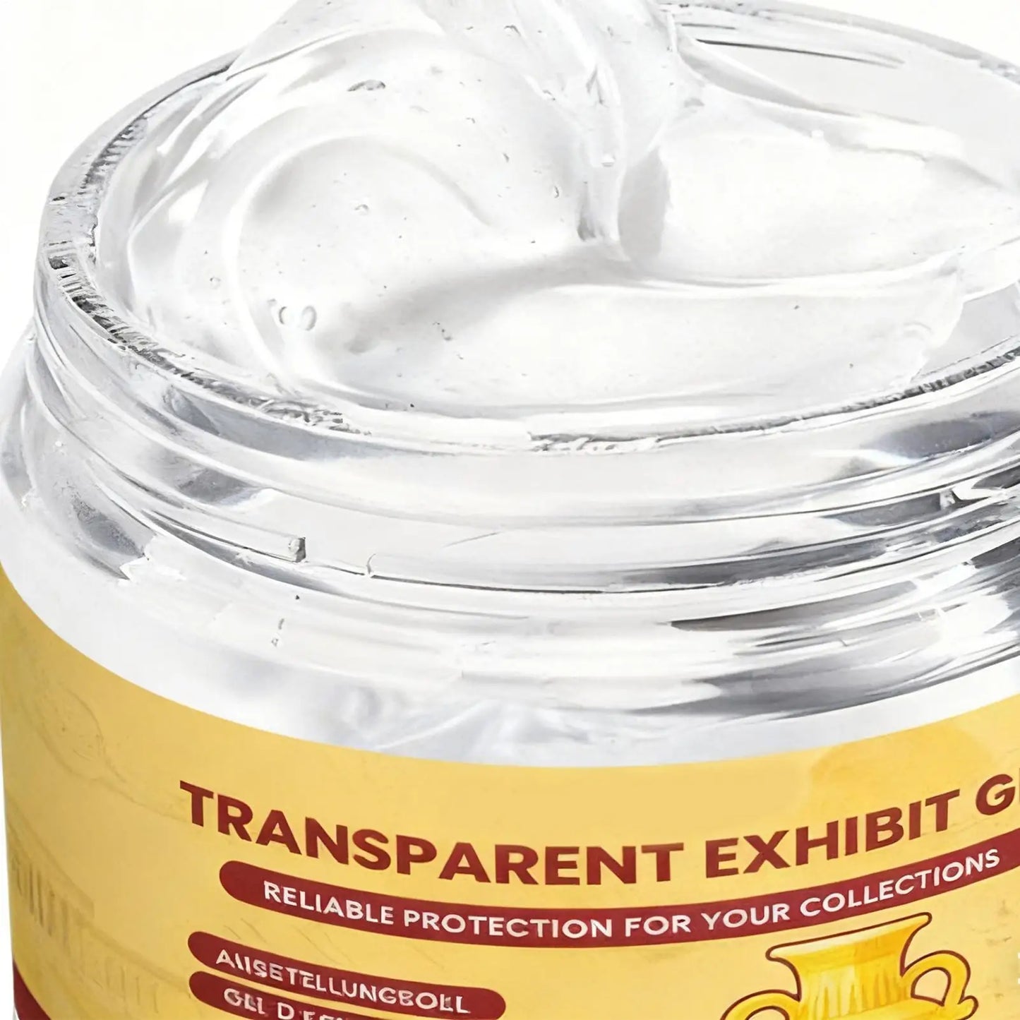 60g Crystal Clear Museum Wax Exhibit Gel Reusable Clear Removable Adhesive For Antiques Glass Ceramics Figures Decorations