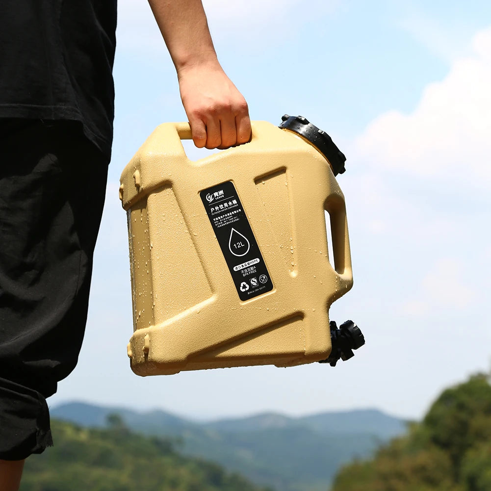 12/11L Emergency Water Can Water Storage Container Portable Large Capacity Outdoor Hiking Accessories Camping Tourism
