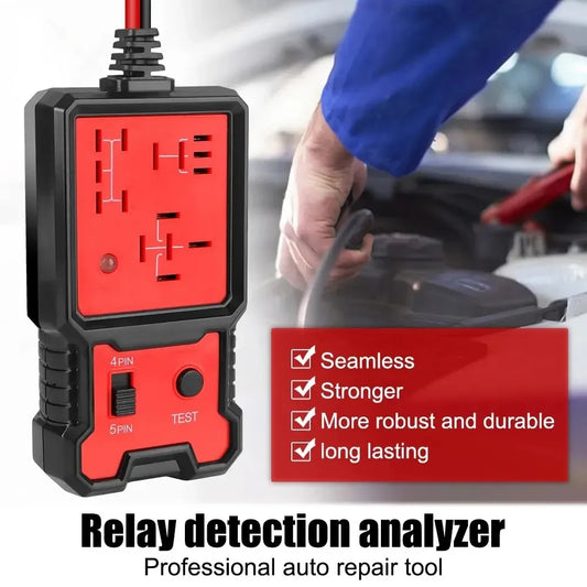 Universal 12V Car Relay Tester Electronic Automotive Relay Tester For Auto Battery Checker Alternator Analyzer Diagnostic Tool