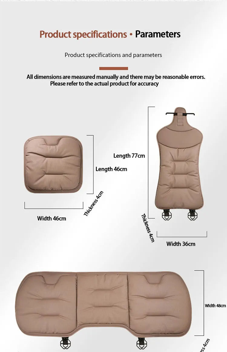 Four Seasons Universal Car Seat Cover Breathable Leather Car Seat Waist Cushion Covers Auto Interior Seats Interior Accessories