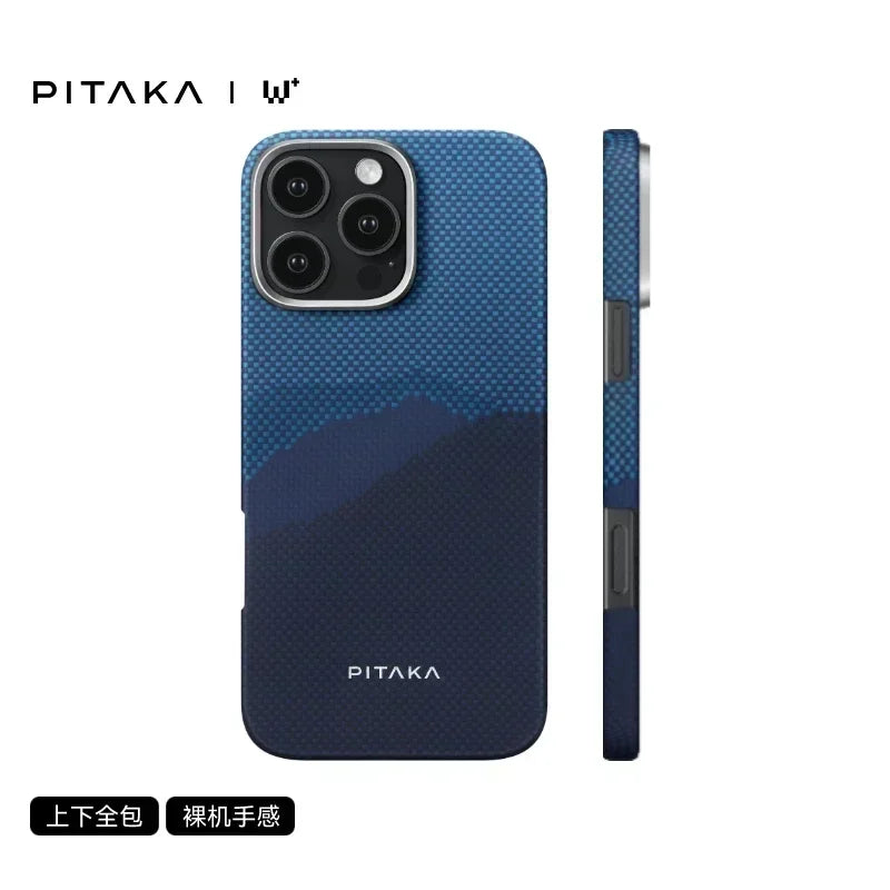 PITAKA Phone Case IPhone 16  15 Pro Max Case Woven Kevlar Carbon Fibre Cover Magsafe Wireless Charging IPhone16 Pro Cover Gifts
