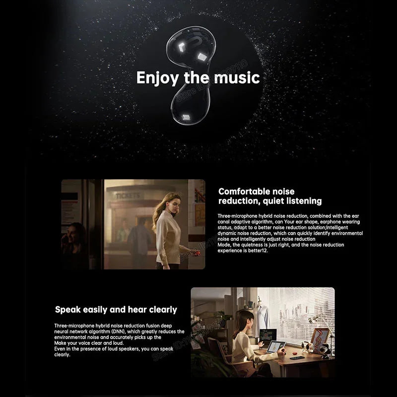 Original Huawei Freebuds 5 Earphones TWS Wireless Bluetooth 5.2 Headphones Active Noise Reduction Earbuds LDAC Hifi IP54 Headset