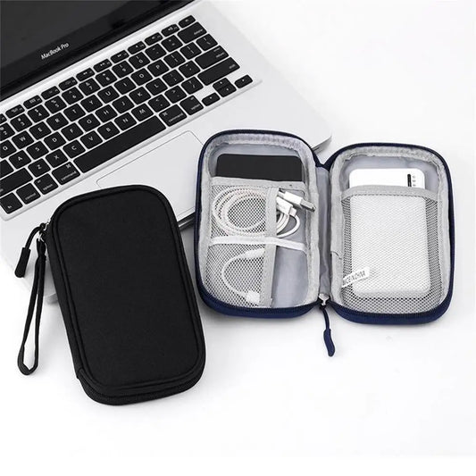 Travel Organizer Bag Cable Storage Organizers Pouch Carry Case Portable Waterproof Double Layers Storage Bags For Cable Cord