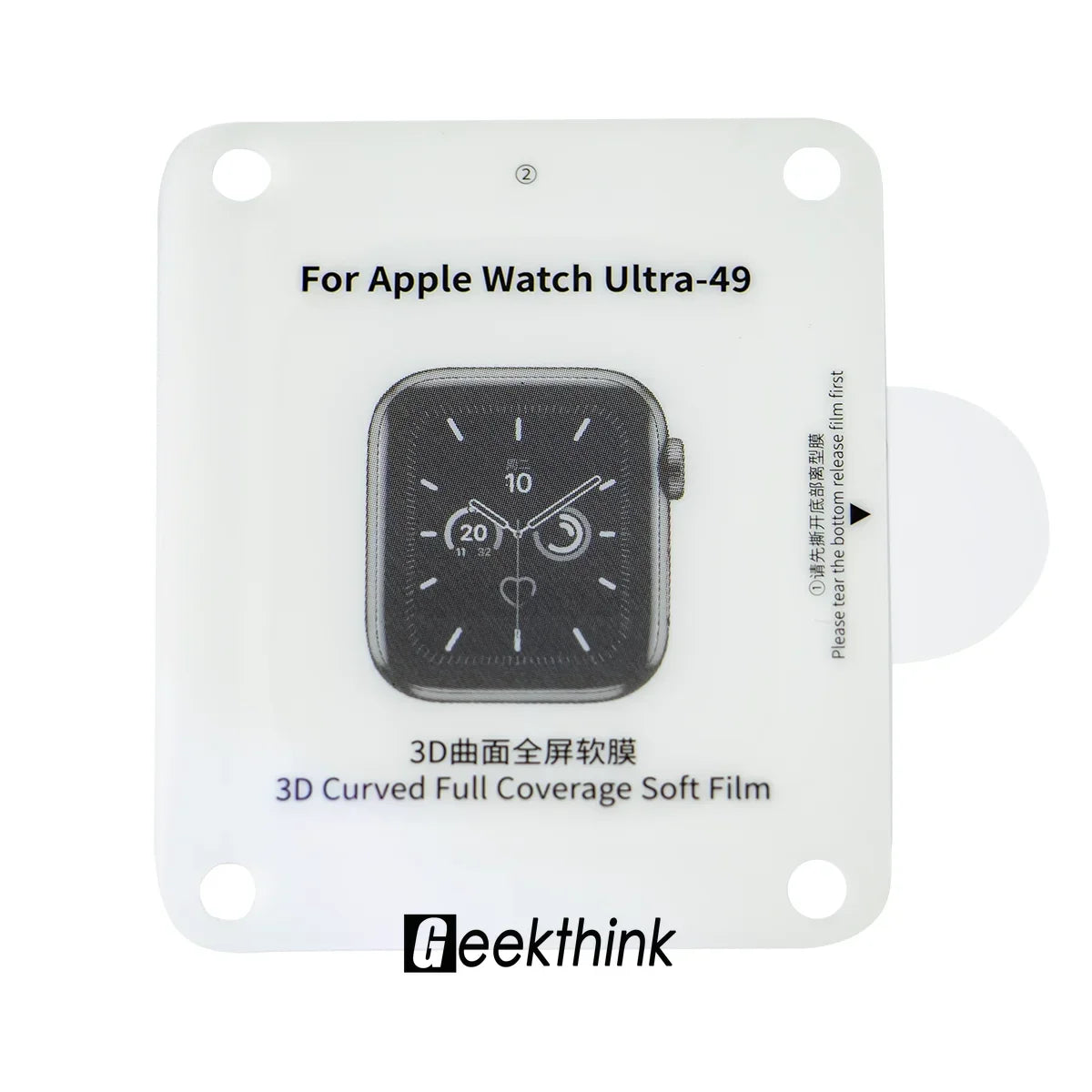 Screen Protector+Fix Tool For Apple Watch 49mm 40mm 41mm 45mm 44mm for iWatch Ultra 2 Series 9/8/7/6/5/se/4 Hydrogel Film