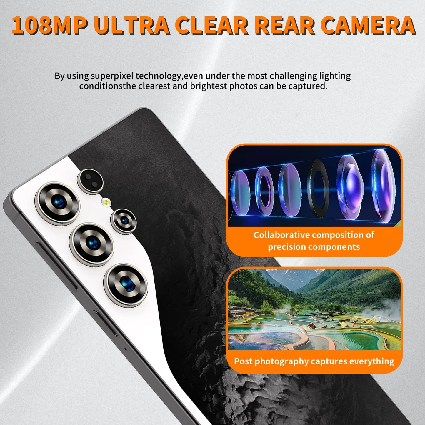 HOT 2025 new S26 Ultra original intelligent 5G dual card dual standby Android 14 system global version phones 8000mAh battery