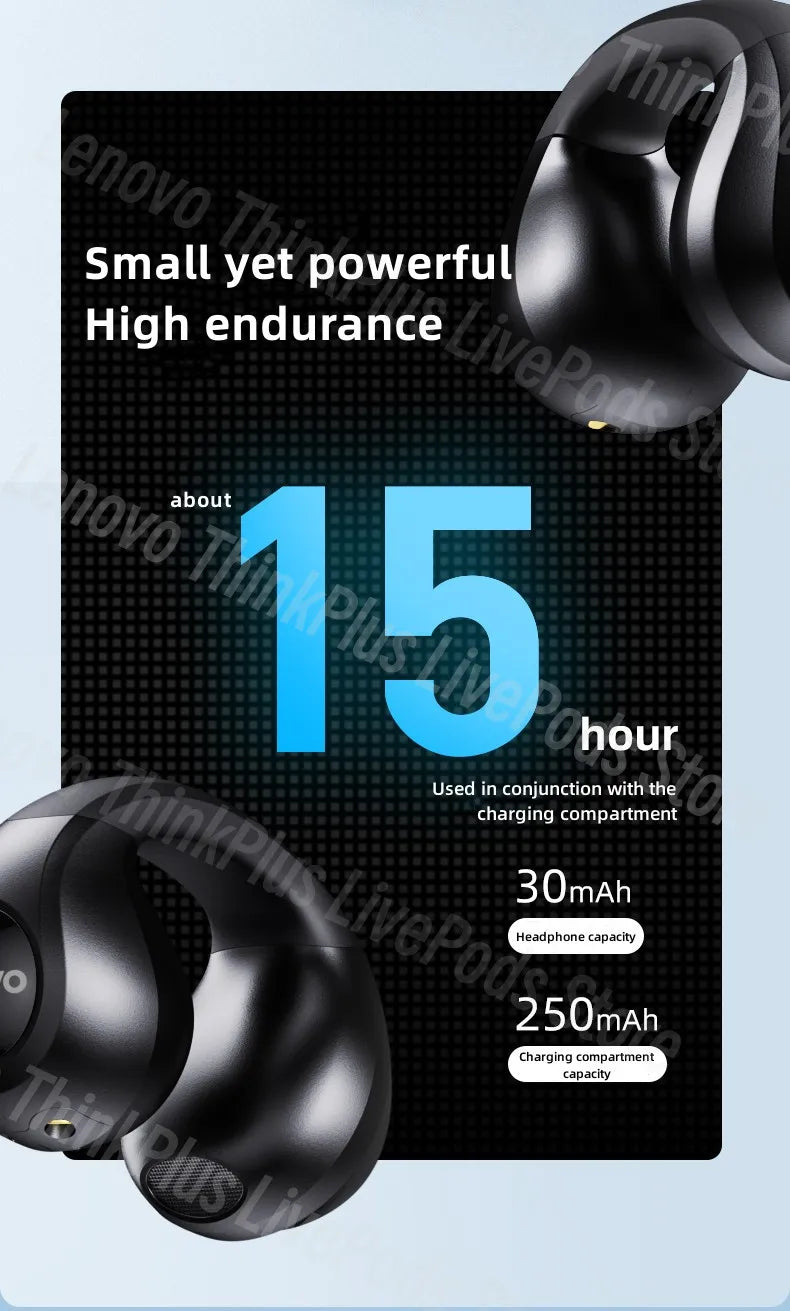 New Lenovo XT83II TWS Wireless Headphones Bluetooth Earphones Earclip Design Touch Control HD Earbuds Sports Headset Original