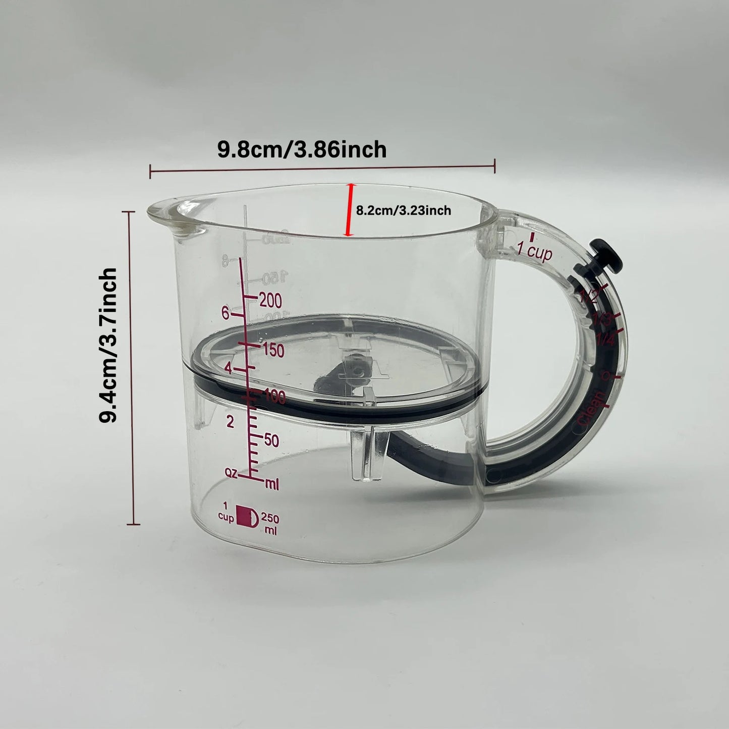 4-IN-1 Measuring Cup Adjustable MultiFunctional Measuring Cup with Scraper-Style Seal Base Kitchen Cube Cups Tools for Cooking