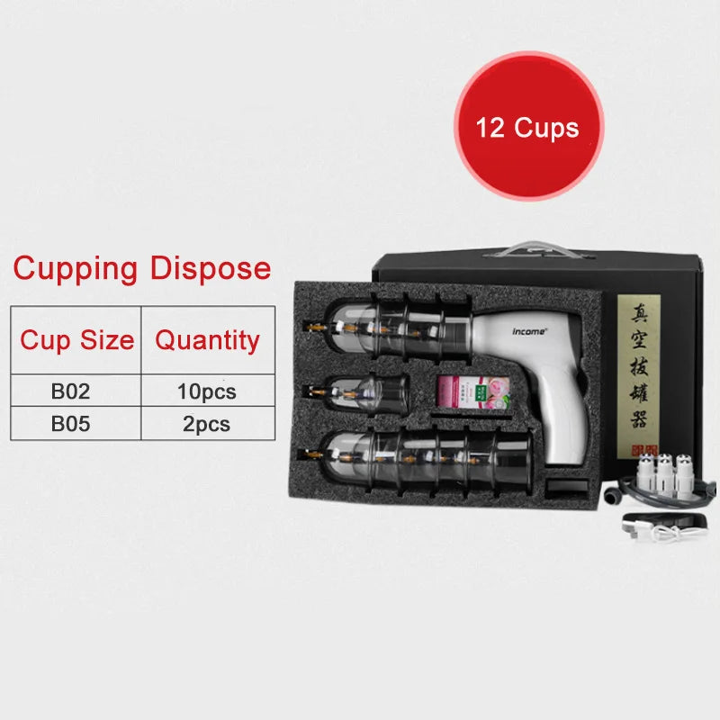 Chinese Medicine Suction Cups Anti Cellulite Electric Bank Vacuum Hijama Cupping Glasses Therapy Physiotherapy Massage Body Jars