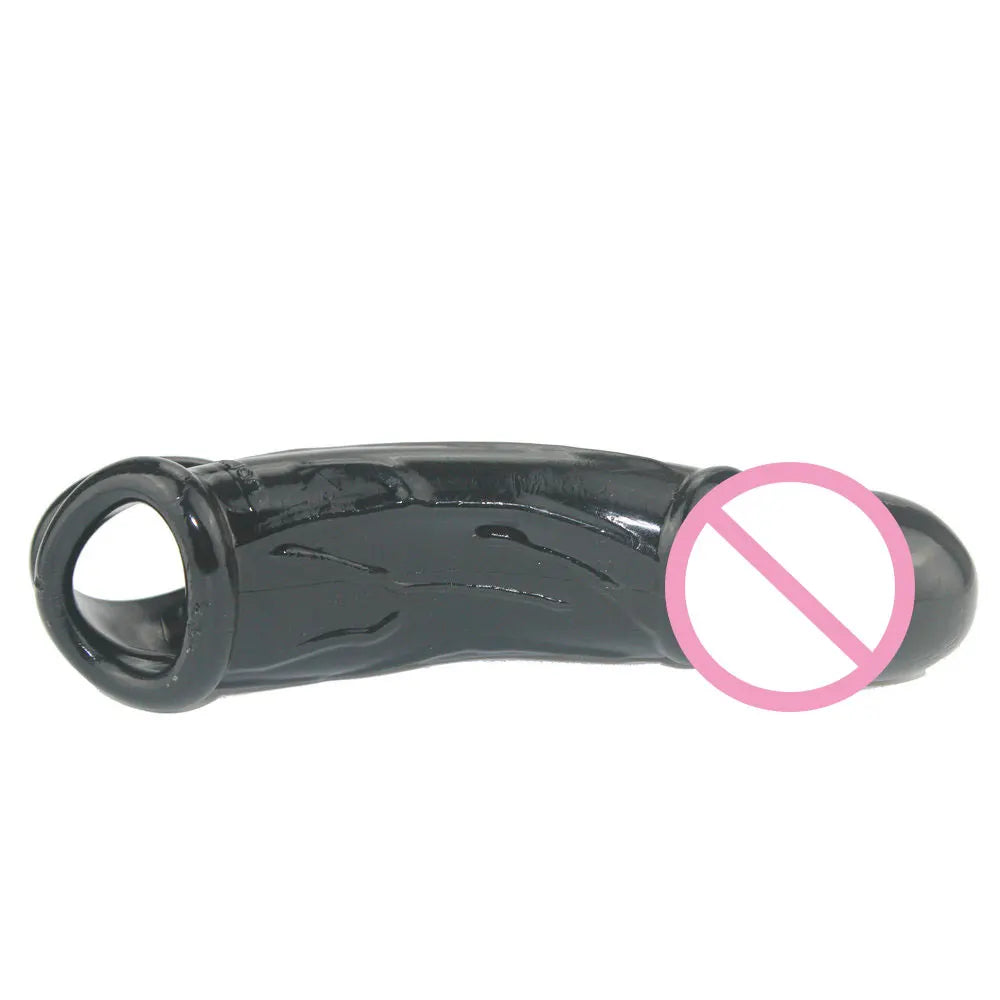 BOLD Extend Penis Delay Impotence Reusable Delay Comdom Enlarge Extension GSpot Cock Ball loop penis Sleeve Sex toys for Man