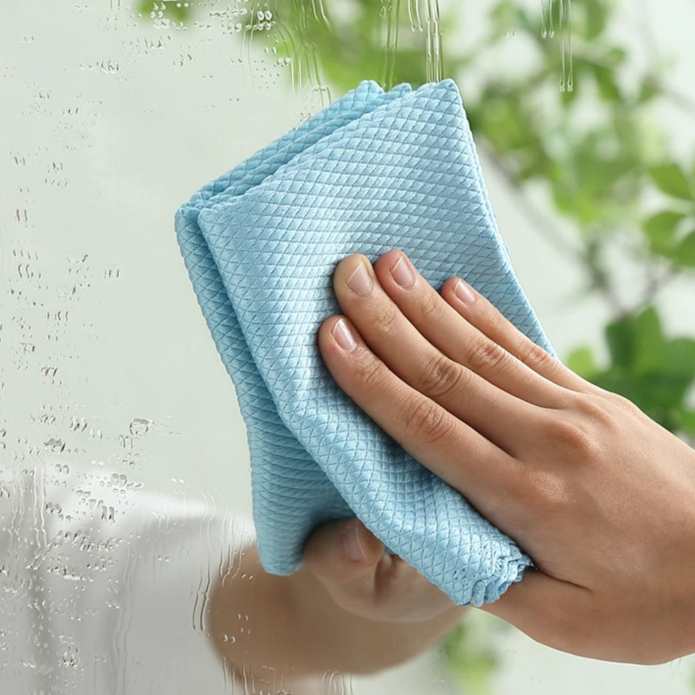 6 Pieces of Super Absorbent Strong Cleaning, Reusable Fine Fiber Cleaning Cloth, Windows,cars,kitchens,mirrors,no Trace Cleaning