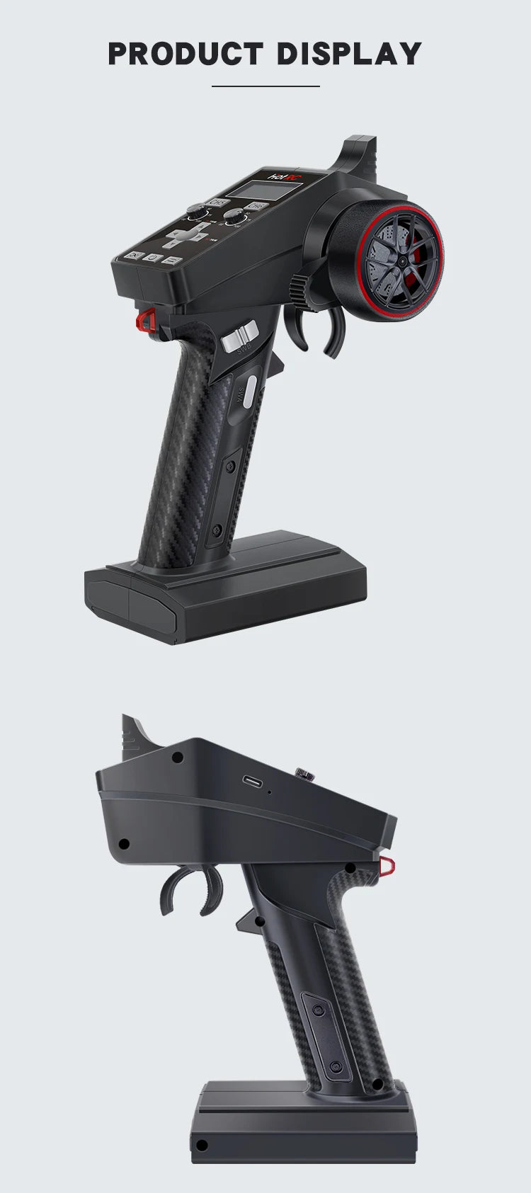 Hotrc CT-6A CT-4A 6CH 4CH 2.4GHz Radio System Transmitter Remote Controller with F-06A F-04A 6Ch Receiver for RC Car Boat Tank