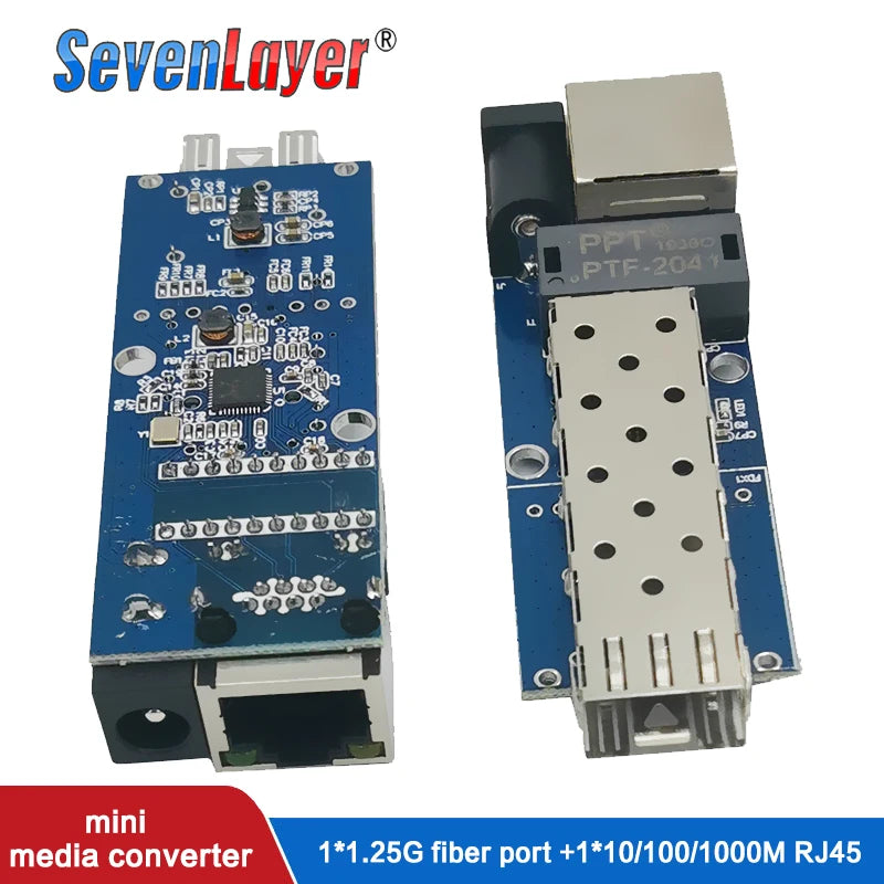 Sfp Media Converter Gigabit Mini10/100/1000Mbps Fiber Optical Ethernet Switch 1SFP1E 1F1E