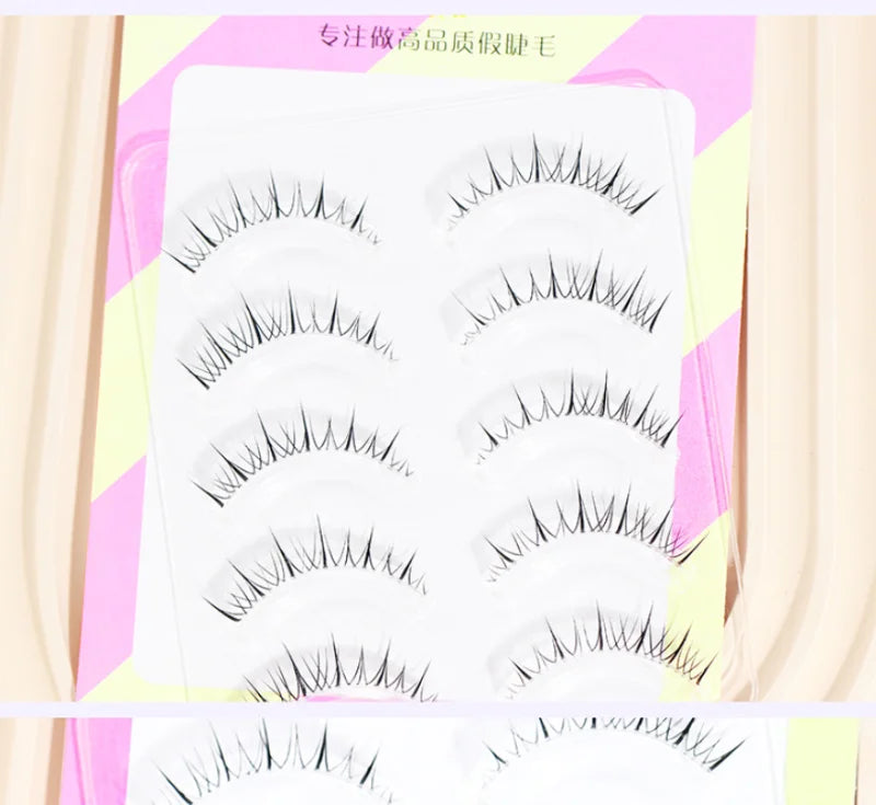 Dream Deer False Eyelashes A Type Eyelashes Upgraded Lash V-shaped 0.14mm Transparent Stem Soft Natural Eye Lashes Mink