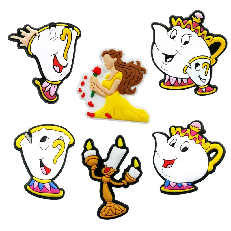 MINISO Disney Series Cute Toy Story Bear PVC Shoe Charms Cartoon DIY Clog Sandals Shoes Accessories Decorate Girl Boy Kids Gifts
