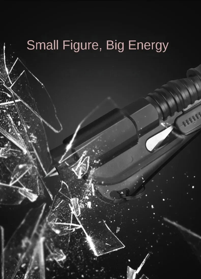 Car Safety Hammer Auto Emergency Glass Window Breaker Seat Belt Cutter Life-Saving Car Emergency Escape Hammer Survival Whistle