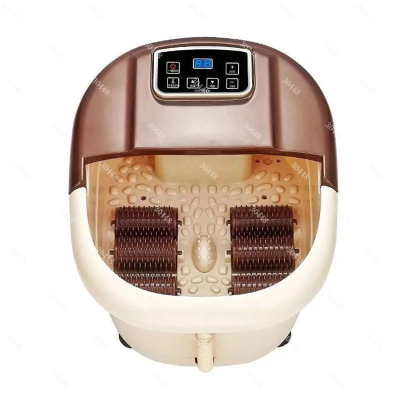 Electric Foot Spa Full-Automatic Massage Home Surfing Foot Bath Vibration Soaking Heater Foot Therapy Machine