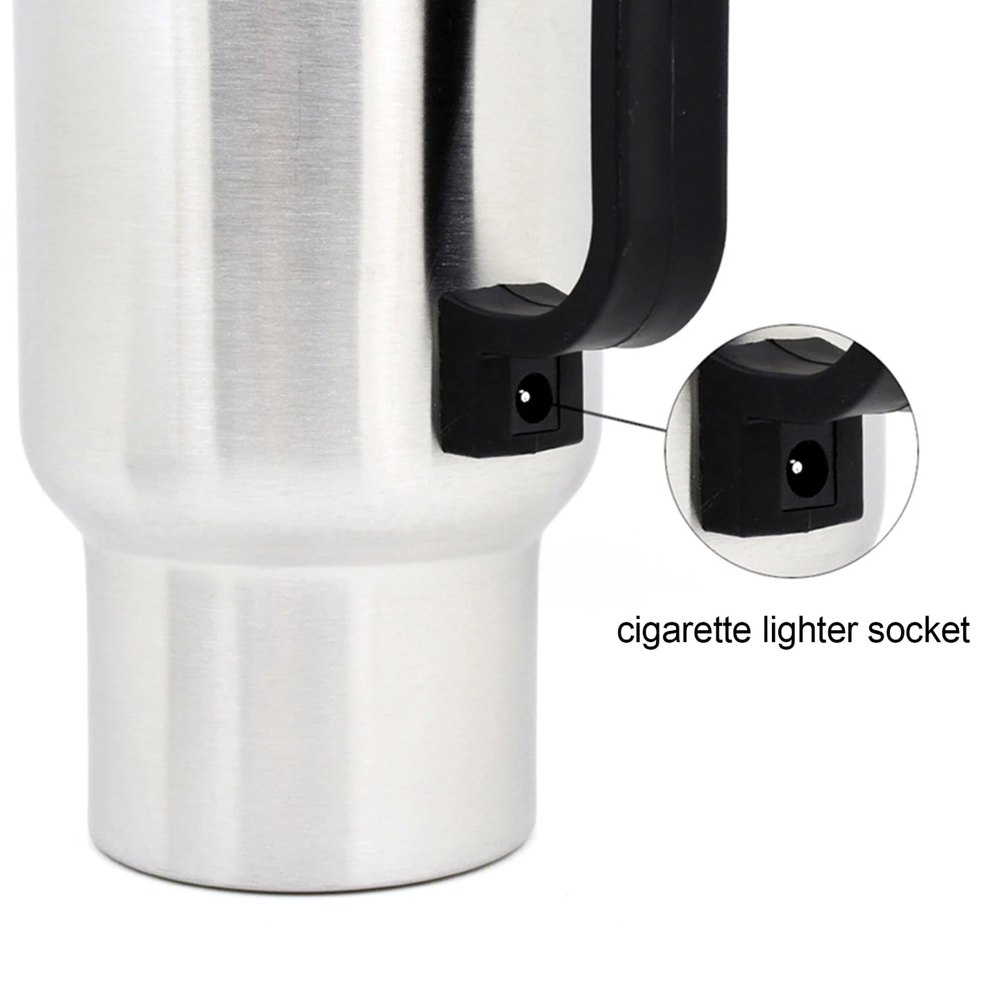 Car Electric Kettle Stainless Steel 450ml Kettle Pot Heated Automatic Shut Off for Water Tea Coffee Milk Car Kettle Thermos