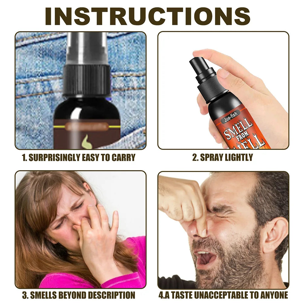 30ml Fart Spray Prank Joke Non Toxic Terrible Smell Spray Plastic Fart Gag Spray Party Supplies Odor Spray Halloween Funny Toys