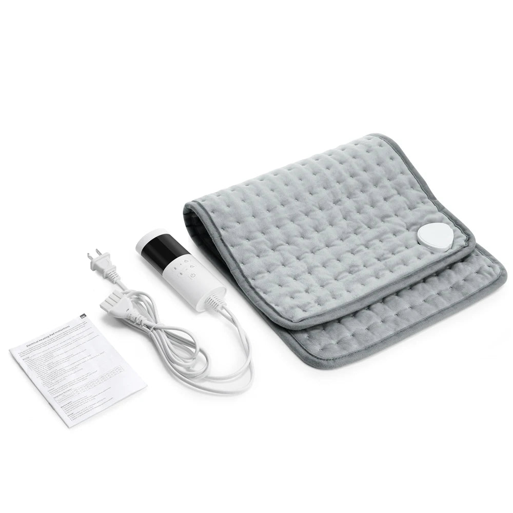 30*60cm Electric Heating Pads for Back Neck Shoulder Home Office Washable Winter Warm Blanket 4 Timer 9 Temperature Control