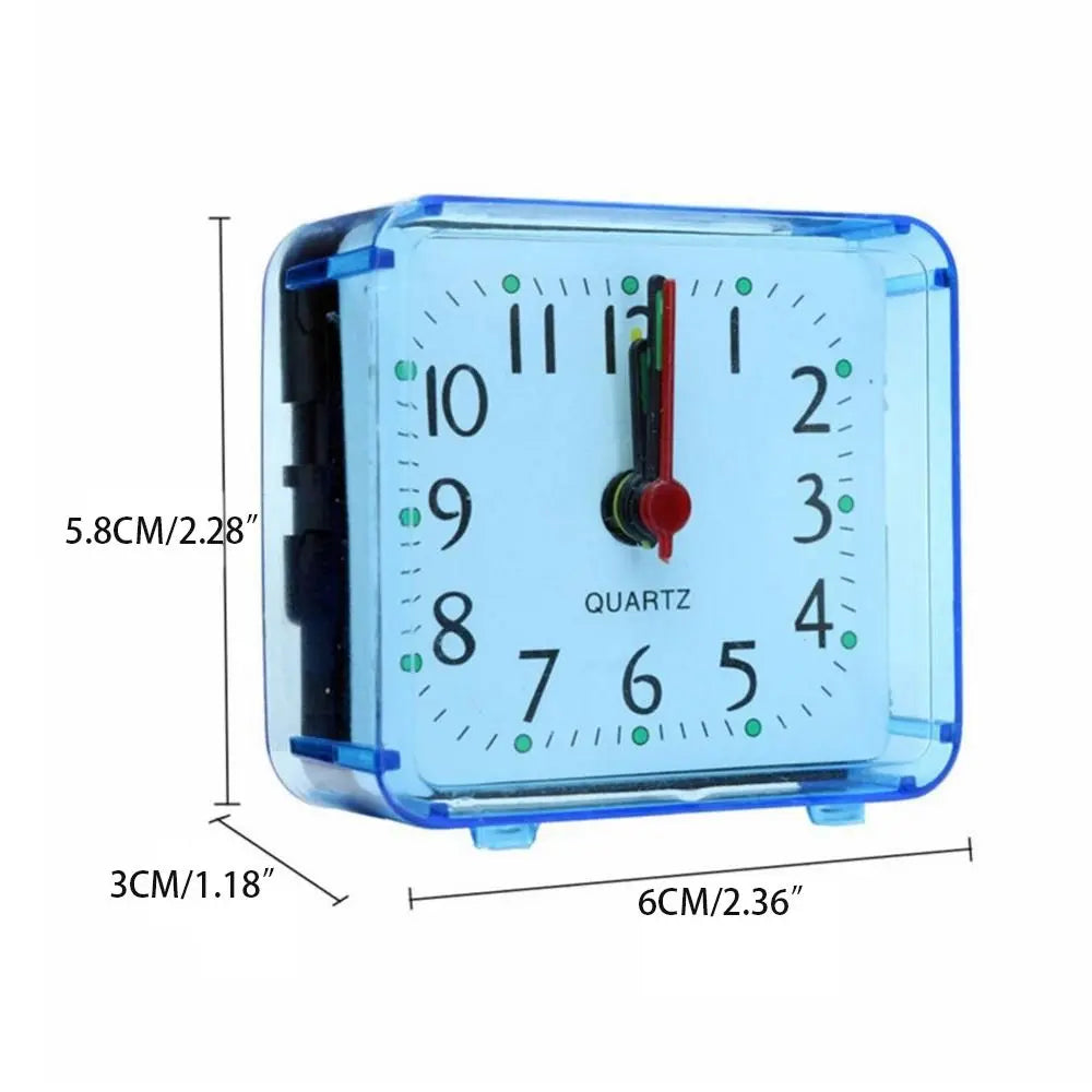 Mini Table Mute Clock Square Jelly Color Creative Alarm Clock