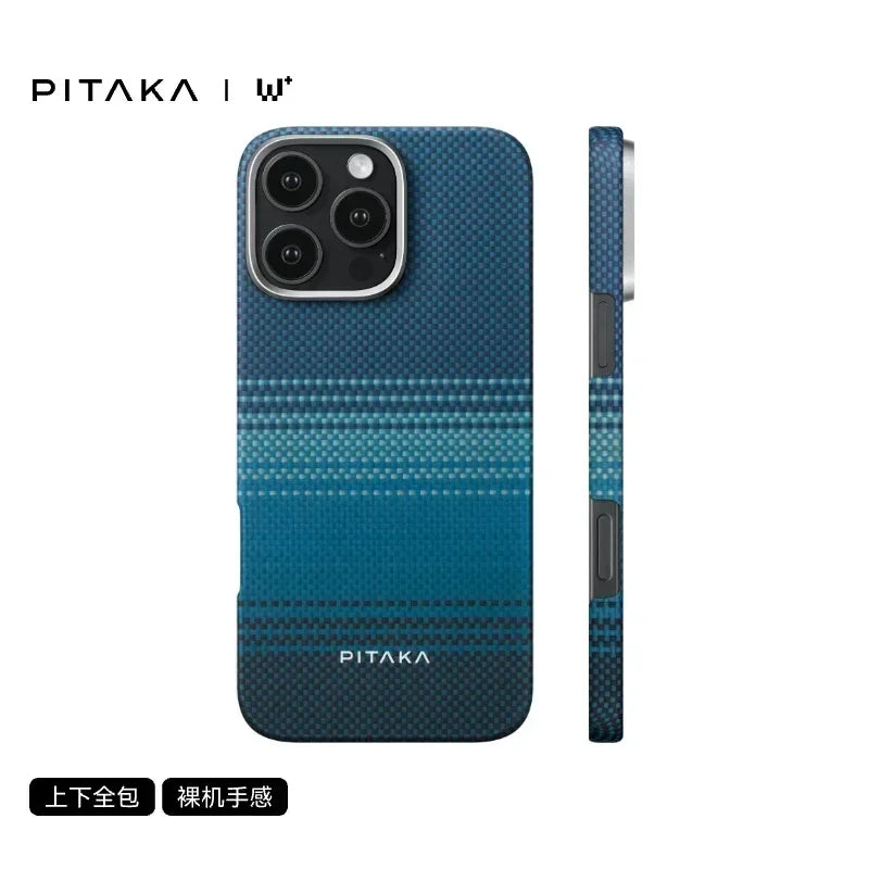 PITAKA Phone Case IPhone 16  15 Pro Max Case Woven Kevlar Carbon Fibre Cover Magsafe Wireless Charging IPhone16 Pro Cover Gifts