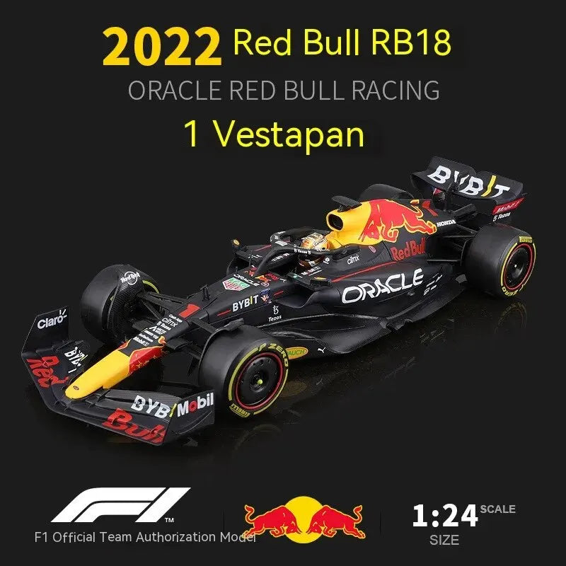 1/24 New F1 RB18#11Perez Racing Compatible with Red Bull 1:24 Static Alloy Car Collectible Gift Die Cast Model