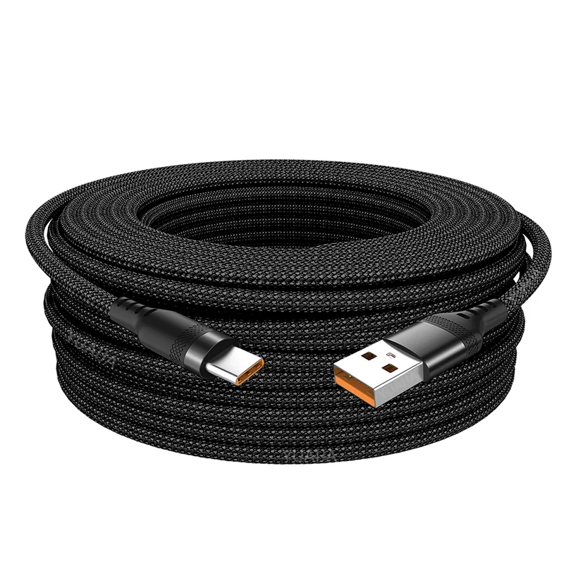 USB C 6A Super Fast Charge Cable for Huawei 8m 5m 3m 2m 1m USB TYPE-C Equipment Cable for Samsung Xiaomi OPPO OnePlus VR Camera