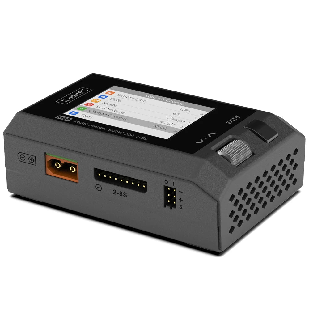 ToolkitRC M8P Charger with an increase in accuracy power of 600W 20A 5V 1-8S Multifunctional signal testing M8S upgraded