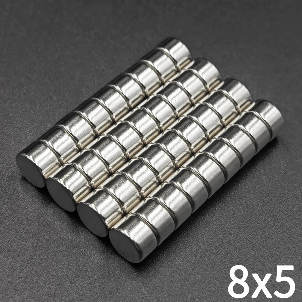 10/20/50/100/200/500Pcs Round Magnet 8x5 Neodymium Magnet N35 8mm x 5mm Permanent NdFeB Super Powerful Strong Small Magnets Iman