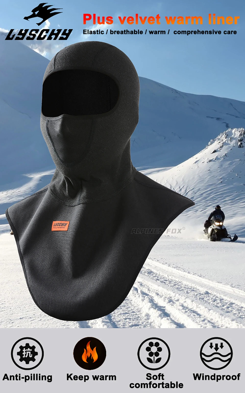 Motorcycle Warm Neck Scarf Winter Windproof Ski Motorbike Face Mask Protect Portable Motorcycle Equipment Moto Neck/Head Cover
