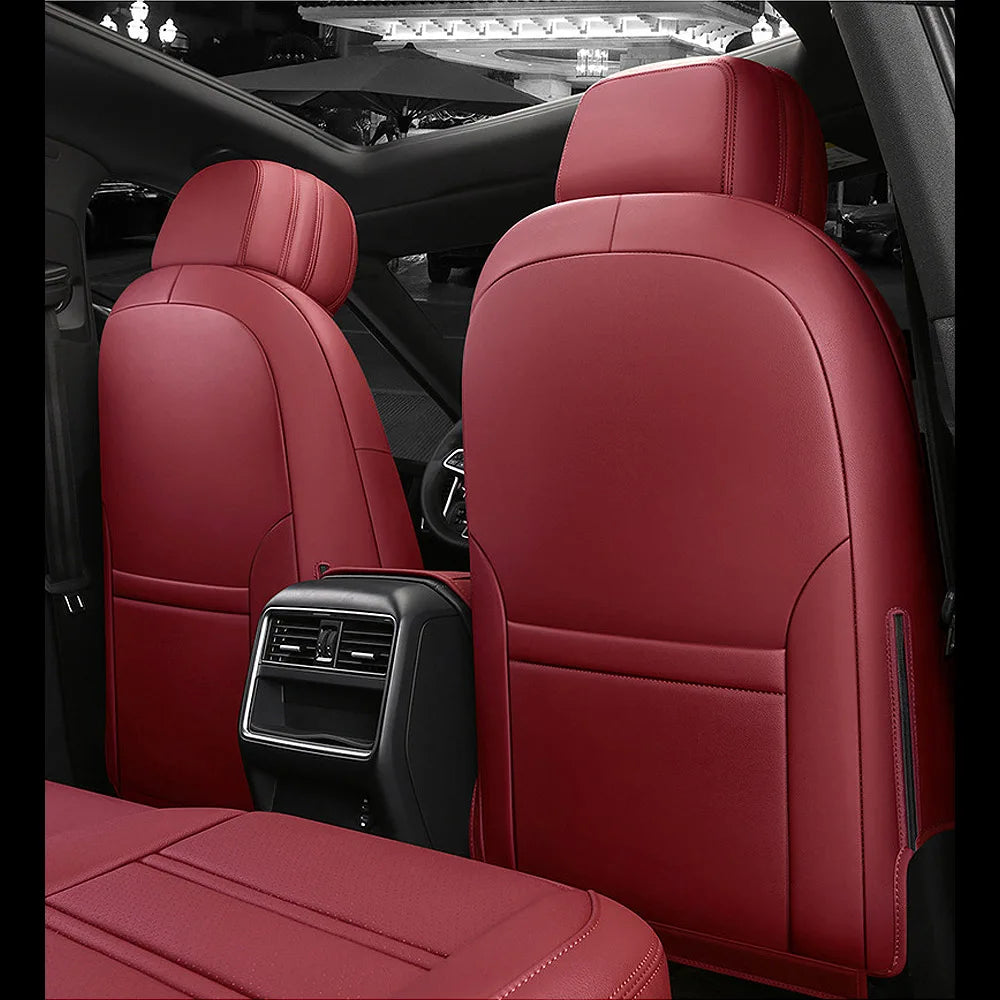 For Land Rover Range Rover Velar 2017 2018 2019 2020 Faux Leather Custom Car Seat Covers Full Set Interior Protector Accessories