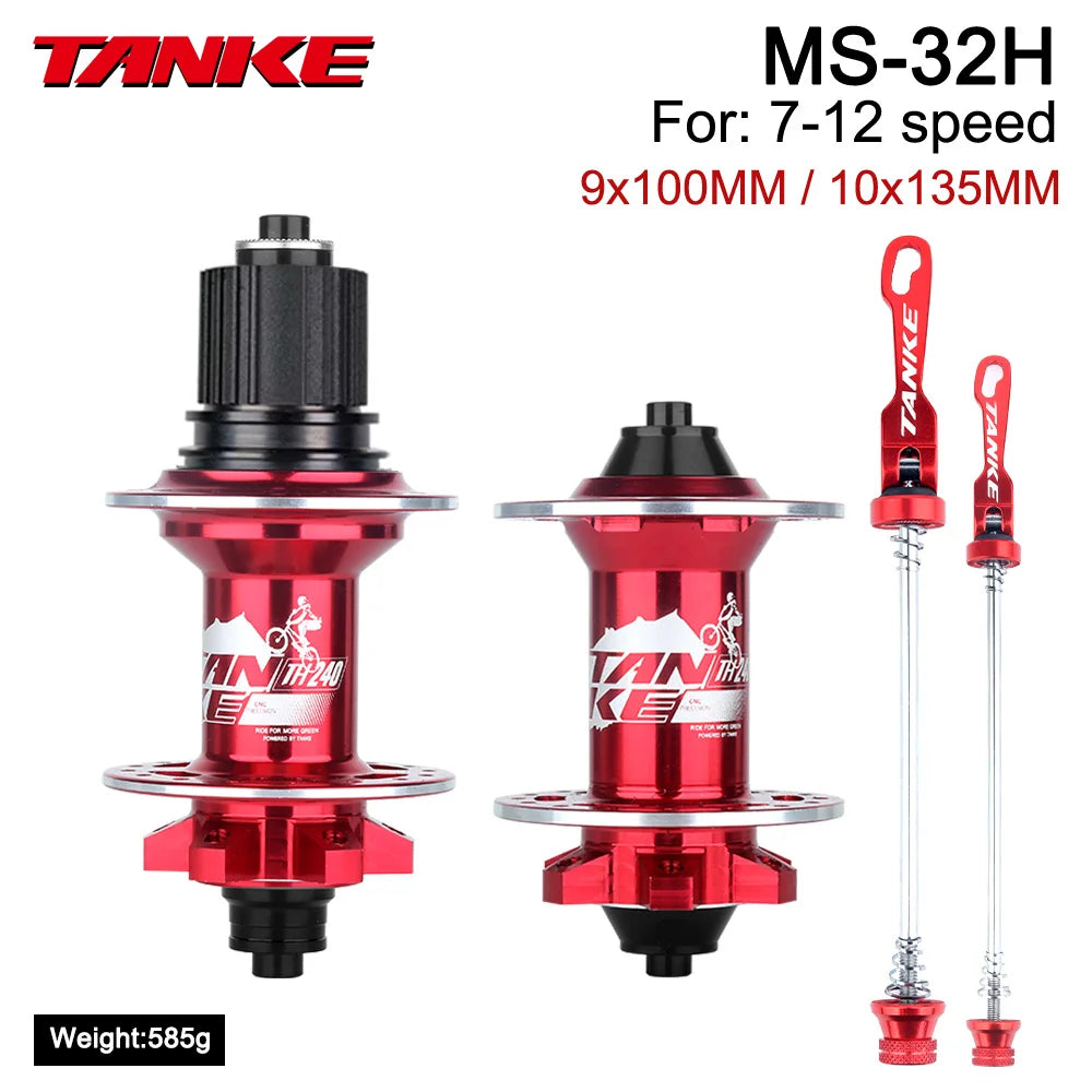 TANKE 120 Click Hub Bearing MTB Hub Front Rear 32 36 Holes Disc Brake Bicycle Hubs 7 8 9 10 11 12 Speed Quick Release 6 Pawl Hub