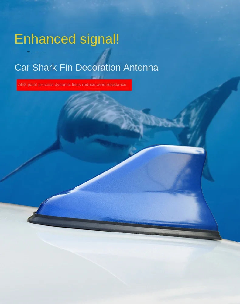 Car Radio Shark Fin Car Shark Antenna Radio FM Signal Design For All Automobiles Aerials Auto Exterior Styling Replacement Parts