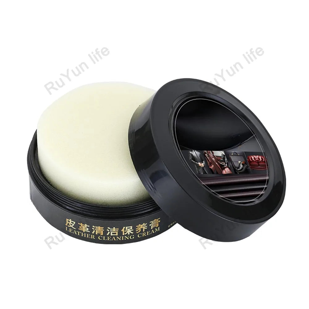 Car Leather Seat Maintenance Cream PU Cleaning Care Balm Conditioner Auto Interior Sofa Shoes Polishing Stain Removal Refurbish