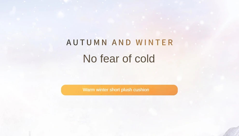 Winter short plush car single piece seat cushion thickened warm front single seat square cushion rear row long cushion