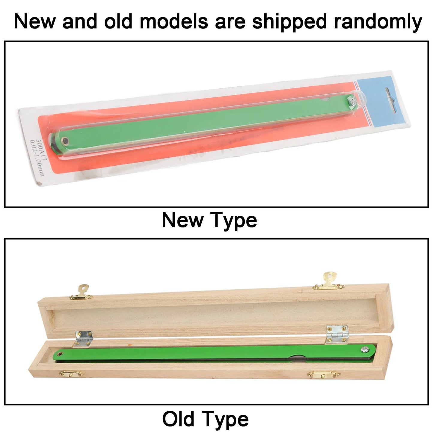 300mm Feeler Gauge 17 Blades 0.02-1mm Stainless Steel Gap Measuring Tool Metric Thickness Inspection Tool